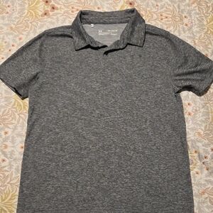 Under Armour Boy's Heathered Gray Polo Shirt- XL